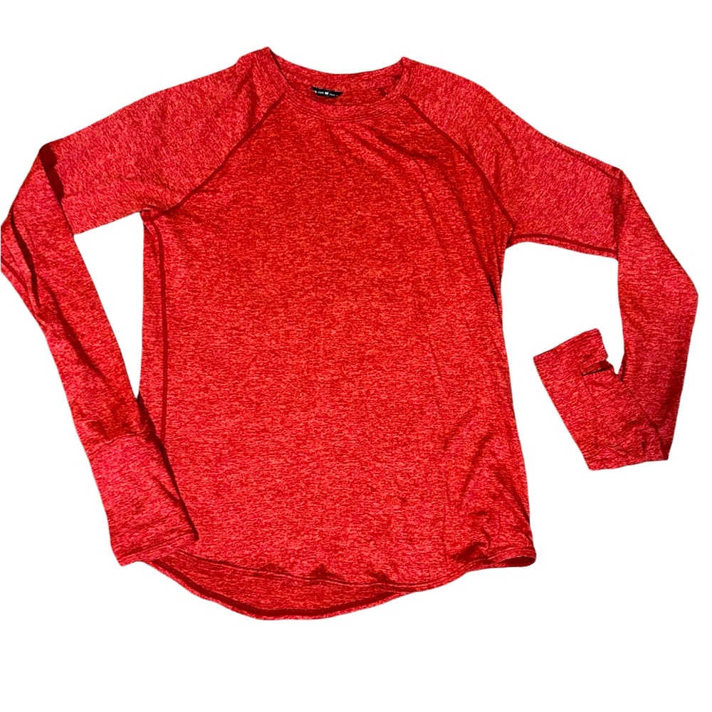Oiselle lux long sleeve running top. Size 2. Orange color.